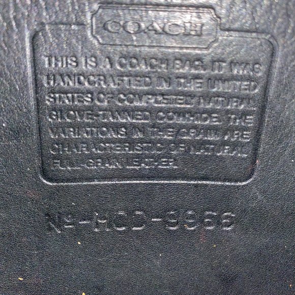 Black Coach Bag - Vintage Legacy Zip - Picture 7 of 7